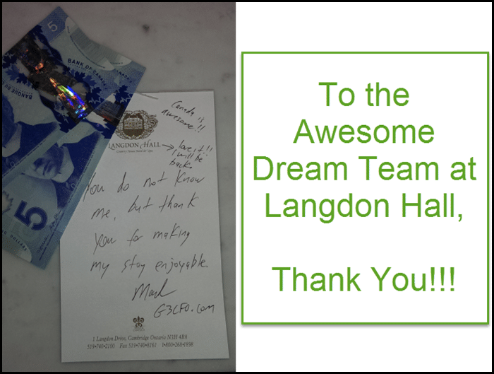 My Thank You Note Langdon Hall