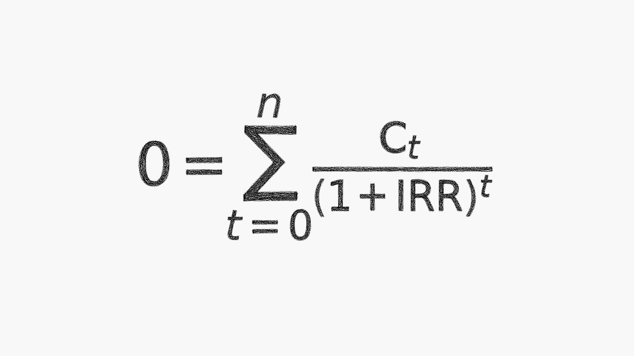 A financial formula.